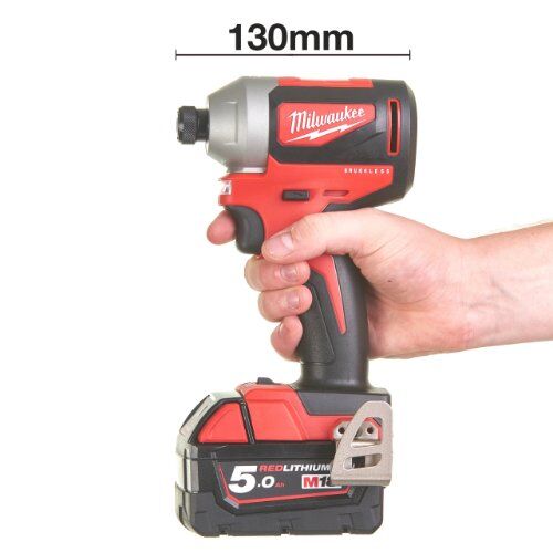  Befestigen Schlagschrauber Milwaukee Bürstenloser Akku-Schlagschrauber 1/4" M18 BLID2-0X, HD Box 12442964