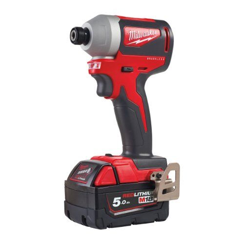  Befestigen Schlagschrauber Milwaukee Bürstenloser Akku-Schlagschrauber 1/4" M18 BLID2-502X, 2 Akkus, HD Box 12442963
