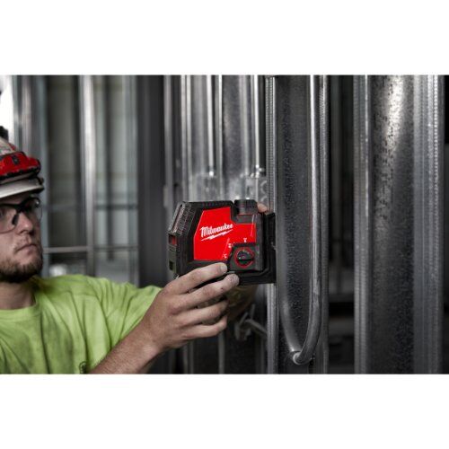  Messen und Markieren Wasserwaagen Milwaukee Kreuzlinienlaser mit Lot L4CLLP-301C, 1 Akku, Transportkoffer 12442847