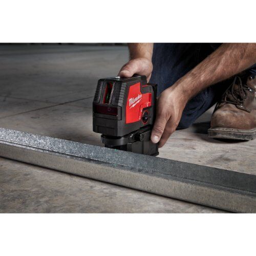  Messen und Markieren Wasserwaagen Milwaukee Kreuzlinienlaser mit Lot L4CLLP-301C, 1 Akku, Transportkoffer 12442847
