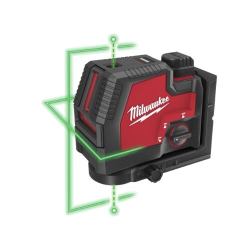  Messen und Markieren Wasserwaagen Milwaukee Kreuzlinienlaser mit Lot L4CLLP-301C, 1 Akku, Transportkoffer 12442847