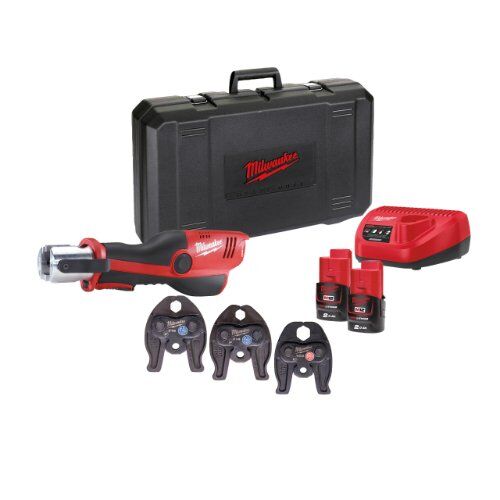  Force Logic Presswerkzeuge Milwaukee Akku-Presswerkzeug M12 HPT-202C, 2 Akkus, Transportkoffer 12443108