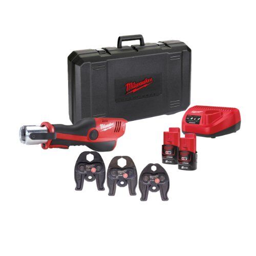  Force Logic Presswerkzeuge Milwaukee Akku-Presswerkzeug M12 HPT-202C V-KIT, 2 Akkus, Transportkoffer 12443105