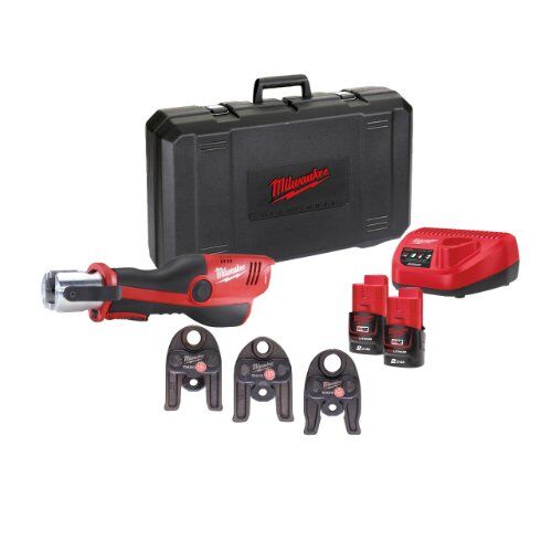  Force Logic Presswerkzeuge Milwaukee Akku-Presswerkzeug M12 HPT-202C TH-KIT, 2 Akkus, Transportkoffer 12443106