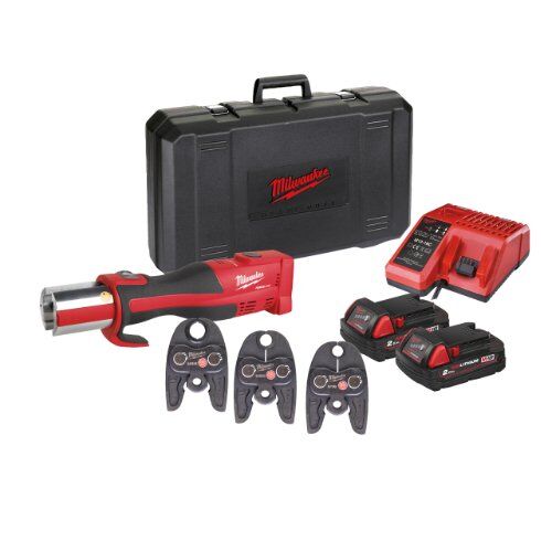  Force Logic Presswerkzeuge Milwaukee Bürstenloses Akku-Presswerkzeug M18 BLHPT-202C U-SET, 2 Akkus, Transportkoffer 12443100