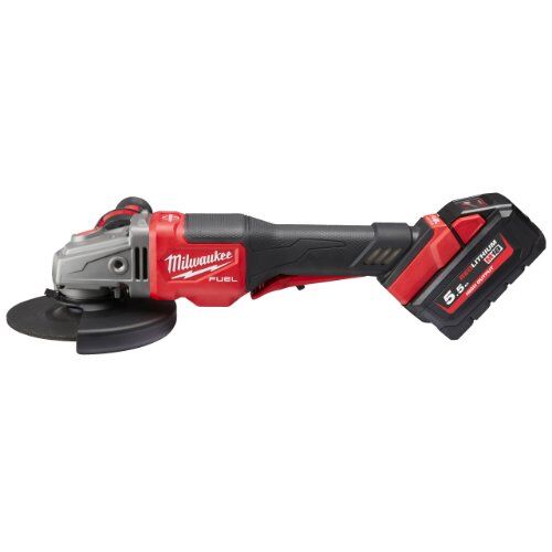  Schleifer 125 mm Milwaukee Akku-Winkelschleifer M18 FHSAG125XPDB-552X, 2 Akkus, HD Box 12443141