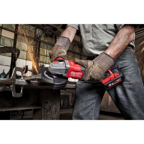  Schleifer 125 mm Milwaukee Akku-Winkelschleifer M18 FHSAG125XB-552X, 2 Akkus, HD Box 12443143