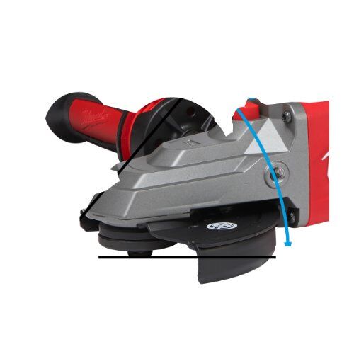  Schleifer 125 mm Milwaukee Akku-Flachkopf-Winkelschleifere mit Bremse M18 FSAGF125XB-0X 12443148