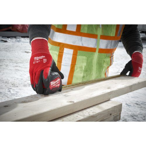  Persönliche Schutzausrüstung Arbeitshandschuhe Milwaukee Kälteschutzhandschuh FLEX Cut Winter Klasse 1/A, Gr. 8 rot-schwarz, 1 Paar 12443569