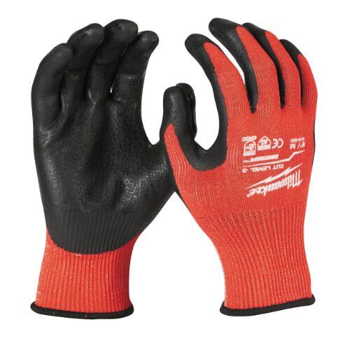  Persönliche Schutzausrüstung Arbeitshandschuhe Milwaukee Schnittschutzhandschuh Klasse 3/C, Gr. 9, 1 Paar 12443504