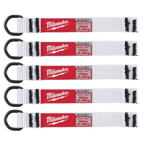  Werkzeugsicherungen Milwaukee Sicherungsband D-Ring bis 2,25 kg (5 Stk.) 12443475