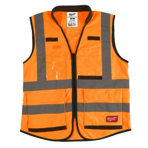  Warnschutzwesten Milwaukee Premium Warnschutzweste, Gr. S-M orange 12443446