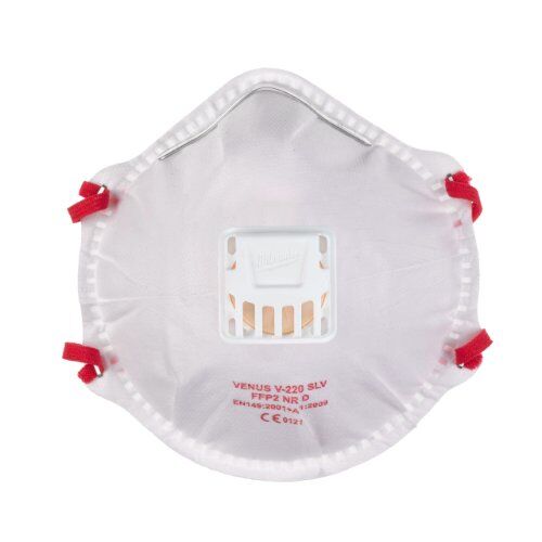  Atemschutz Milwaukee FFP2 Einweg-Atemschutzmaske Ventil 10er Pack 12443465