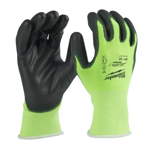  Persönliche Schutzausrüstung Arbeitshandschuhe Milwaukee Schnittschutzhandschuh 1/A HI-VIS Gr. 8 12443539
