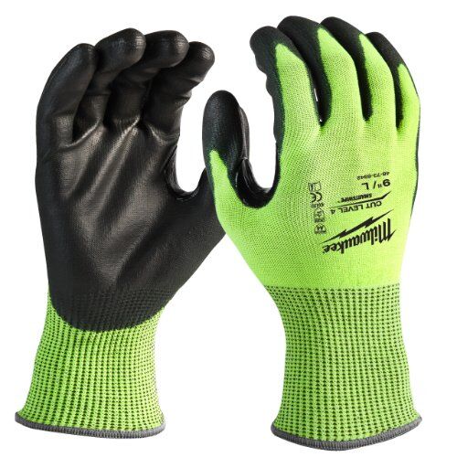  Persönliche Schutzausrüstung Arbeitshandschuhe Milwaukee Schnittschutzhandschuh Touchscreen Klasse 4/D HI-VIS Gr. 7 12443558