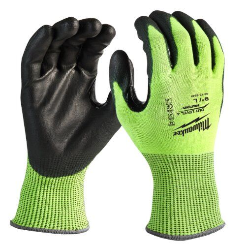  Persönliche Schutzausrüstung Arbeitshandschuhe Milwaukee Schnittschutzhandschuh Touchscreen Klasse 4/D HI-VIS Gr. 8 12443559