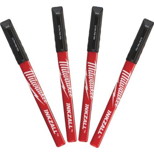  Messen und Markieren Markieren Milwaukee Fineliner schwarz INKZALL, 4 Stk. 12443915