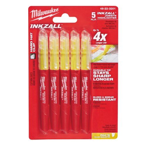  Messen und Markieren Markieren Milwaukee Leuchtmarker gelb INKZALL, 5 Stk. 12443913