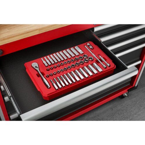  Ratschen- und Steckschlüssel-Sets Milwaukee 1/4" Ratschen- und Steckschlüsseleinsatz Set 50-tlg. 12444099