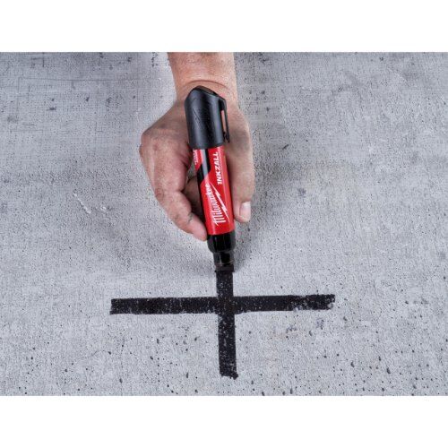  Messen und Markieren Markieren Milwaukee Permanentmarker INKZALL mit Keilspitze, schwarz, Größe XL (1PK) 12443906