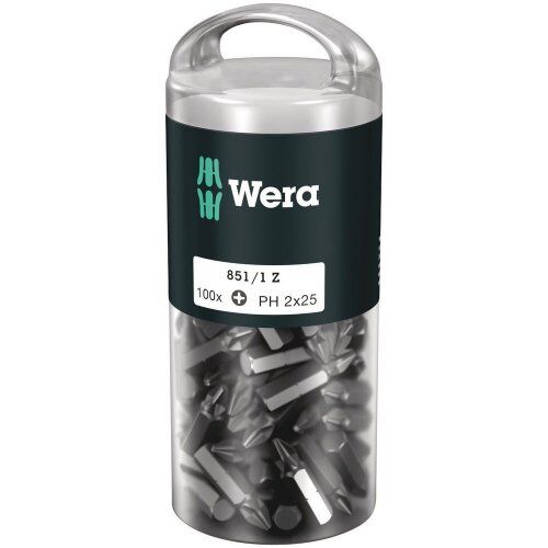  Bits für Phillips-Schrauben 851/1 Z DIY 100 Bits, PH 1 x 25 mm, 100-teilig 12453895