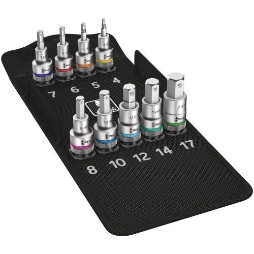  Zyklop Knarren Zubehör, 1/2" 8740 C HF 1 Zyklop Bitnuss-Satz Innensechskant, mit Haltefunktion, 9-teilig 12453365