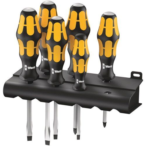  Kraftform Plus – Serie 900 932/918/6 Schraubendrehersatz Kraftform Wera: Der Schraubmeißel + Rack, 6-teilig 12452386
