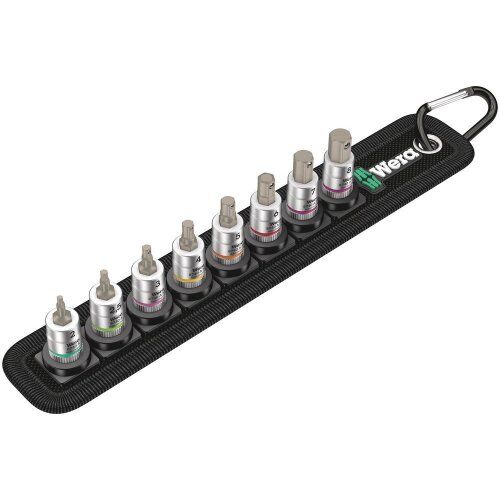 Zyklop Knarren Zubehör, 1/4" Belt A 2 Zyklop Bitnuss-Satz Innensechskant, mit Haltefunktion, 1/4"-Antrieb, 8-teilig 12453240