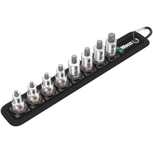  Zyklop Knarren Zubehör, 3/8" Belt B 2 Zyklop Bitnuss-Satz Innensechskant, mit Haltefunktion, 3/8"-Antrieb, 8-teilig 12453529