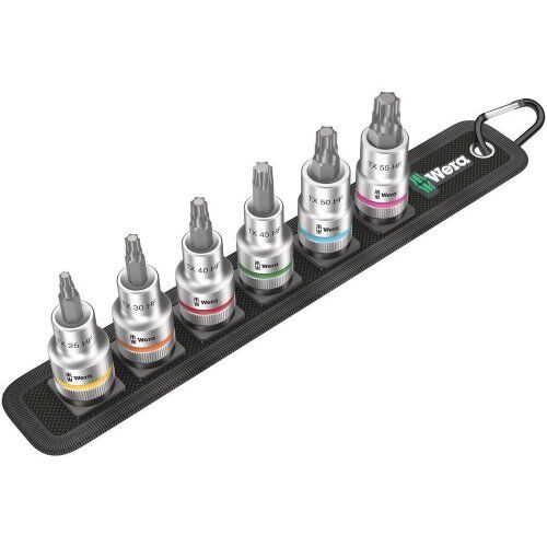  Zyklop Knarren Zubehör, 1/2" Belt C 3 TORX HF Zyklop Bitnuss-Satz TORX, mit Haltefunktion, 1/2"-Antrieb, 6-teilig 12453444