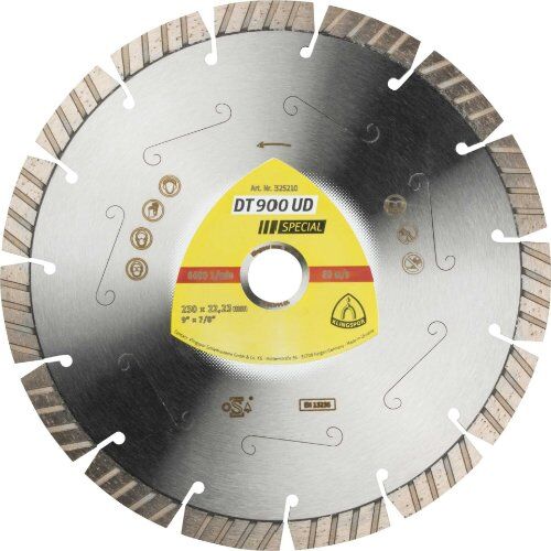  Klingspor Special DT 900 UD Diamanttrennscheiben DT 900 UD Diamanttrennscheiben 230 x 2,6 x 22,23 mm 15 Segmente 42 x 2,6 x 12 mm Standard Turbo 12460757