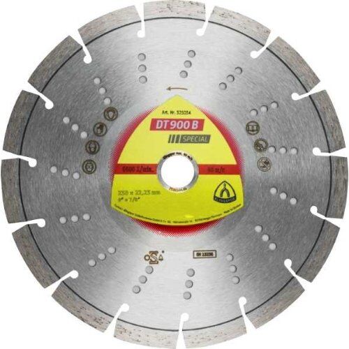 Klingspor Special DT 900 B Diamanttrennscheiben DT 900 B Diamanttrennscheiben 230 x 2,6 x 22,23 mm 15 Segmente 42 x 2,6 x 12 mm Standardverzahnung 12460679