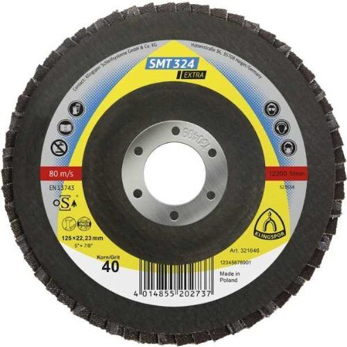  SMT 324 Schleifmopteller Klingspor SMT 324 Schleifmopteller 115 x 22,23 mm Korn 60 gewölbt 12457973