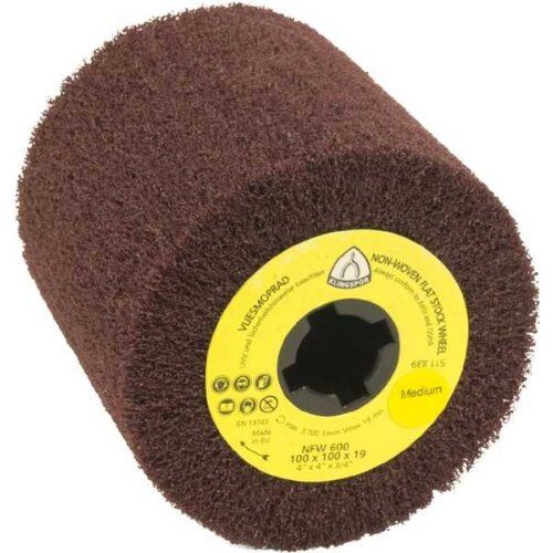  KLINGSPOR Satinierwalze NFW 600 S für Metall Universal, Edelstahl NFW 600 Vlieswalzen 100 x 100 x 19 mm Coarse Korund 12459753