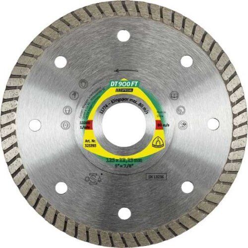  Klingspor Special DT 900 FT Diamanttrennscheiben DT 900 FT Diamanttrennscheiben, 180 x 2 x 22,23 mm 2 x 7 mm, geschlossener Rand Turbo 12460695