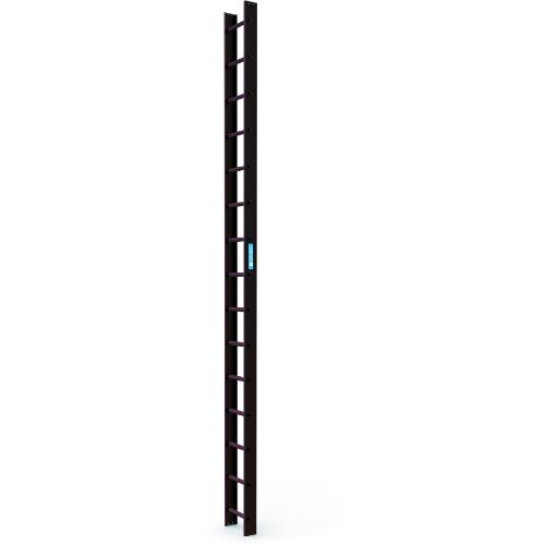  Dachleiter Dachleiter 4,2 m Braun 15 Sprossen 12456453
