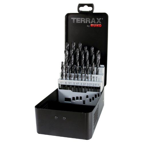  Bestseller Ruko Terrax Spiralbohrer Satz | DIN 338 | Ø 1-13 mm | Für präzise Bohrarbeiten in Metall 12463183