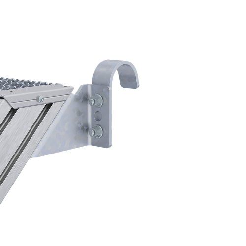  Stationäre Treppen, Überstiege und Podesttreppen Hymer Ortsfeste Treppe ohne Plattform, Treppenneigung 60°, Stufenbreite 800 mm, 10 Stufen, Standhöhe 3,00 m 12379157
