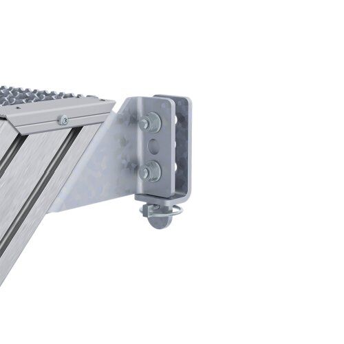  Stationäre Treppen, Überstiege und Podesttreppen Hymer Ortsfeste Treppe ohne Plattform, Treppenneigung 60°, Stufenbreite 800 mm, 10 Stufen, Standhöhe 3,00 m 12379157