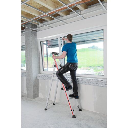  Stufen- und Plattformleitern Hymer Stufenstehleiter mit Plattform, einseitig begehbar, 4 Stufen, Standhöhe 0,88 m 12378617