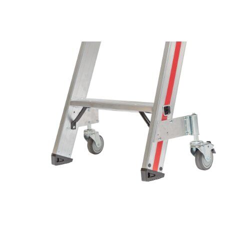  Hymer Neuheiten Hymer Stufenstehleiter mit Rollen, beidseitig begehbar, 2x5 Stufen, Länge 1,30 m 12378341