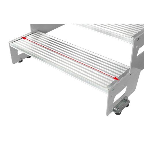  Arbeitspodeste & Tritte Hymer Industrietritt, Grundmodul, Stufenbreite 600 mm, 4 Stufen, Standhöhe 0,80 m 12378294