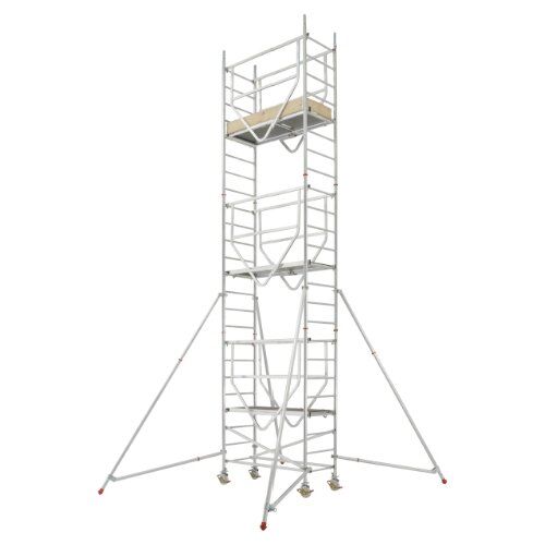  Hymer Fahrgerüste Hymer Fahrgerüst ADVANCED SAFE-T mit Ausleger, Modul 1+2, Bühnenlänge 1,58 m, Rahmenteilbreite 0,72 m, Reichhöhe 5,25 m 12378920