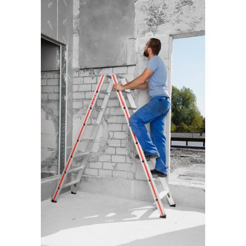  Stufen- und Plattformleitern Hymer Stufenstehleiter, beidseitig begehbar, 2x4 Stufen, Länge 1,04 m 12378594