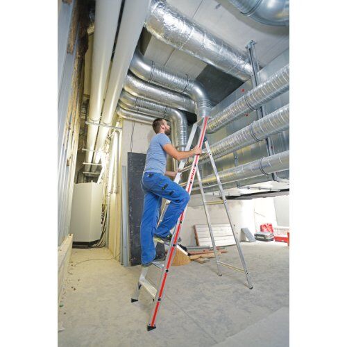  Stufen- und Plattformleitern Hymer Stufenstehleiter mit Plattform, einseitig begehbar, 10 Stufen, Standhöhe 2,32 m 12378590