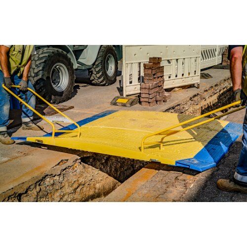  Arbeitsstellen- und Straßensicherung Oxford LKW Überfahrplatte Low Pro Mittelstück 23/05 Fahrplatten Kunststoff 12466332