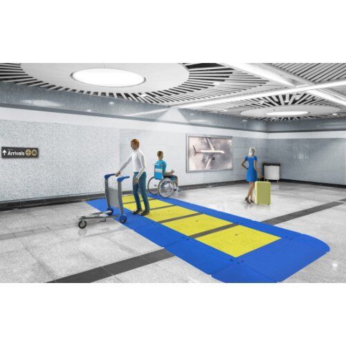  Arbeitsstellen- und Straßensicherung Oxford LKW Überfahrplatte Low Pro Mittelstück 15/10 Fahrplatten Kunststoff - 10 Stück 12466359