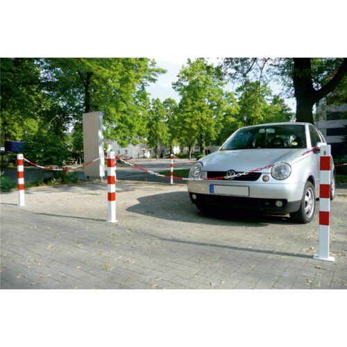  Absperrpfosten Schake 10 m Absperrkette aus Stahl,
geschweißt, Drahtstärke 5 mm,
verzinkt und rot / weiß beschichtet 12464150