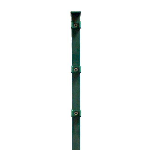  Zaunpfosten Zaunpfosten mit Flacheisen RAL 6005 1600 mm 12463795