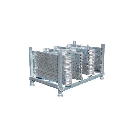  Transportgestelle Schake Stapelpalette 
mit robusten Stapelecken mit Bohrung 
zum kranen, Standrohre und Querholme 
aus 60 x 60 mm Vierkantrohr gefertigt
zur Aufnahme 36 Stüc 12464171